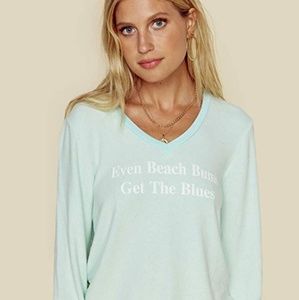 NWT Wildfox 'Beach Bums' V-Neck Sweatshirt